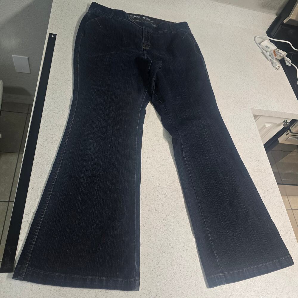 Lane Bryant Tighter Tummy Technology Flare Jeans Womens 20T Dark Wash Bootcut